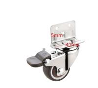 20Kg HeavyDuty Silent Rubber Swivel Caster Wheels for Furniture & Cabinets 1.5 Inch with Brake Smooth Rolling & NoiseReducing Ideal for Chairs1PC
