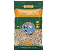 20kg Superior Wild Bird Food With Fruit - Husk-free Mix - Clean Feeding, Enhanced Nutrition, Maximum Energy