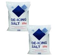 20KG White De-Icing Rock Salt - Powerful Snow and Ice Remover for Roads, Paths, and Driveways - Cleaner Alternative to Grit