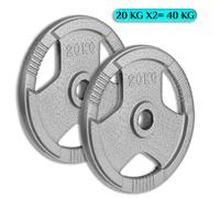 (20Kg x 2 = 40Kg) Olympic 2-Inch Cast Iron Plate Weight Plate