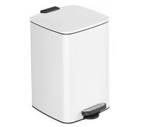 20L/30L Trash Bin Stainless Steel Kitchen Garbage Can, Cloud White / 5.2-Gallon (20 L)