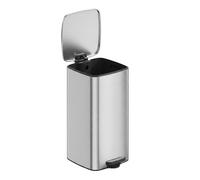 20L/30L Trash Bin Stainless Steel Kitchen Garbage Can, Metallic Silver / 8-Gallon (30 L)