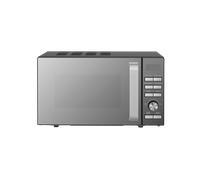 20L 800W Digital Microwave with Mirror Door - Black & Silver