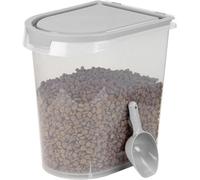 20L Airtight Bpafree Pet Food Dispenser With Scoop Stackable Design For Storing Dry Dog Cat Bird Food And Treats