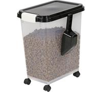 20L Airtight Pet Food Storage Container With Measuring Scoop & Casters Large Dry Food Dispenser For Dogs Cats & Animals