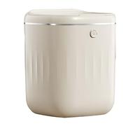20L Automatic Trash Can with LidElectric Sensor Garbage Bin for Kitchen Bathroom & DormSilent Odor Control Waste BinBeige Color