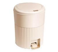 20L Bathroom Trash Can with Lid Round Plastic Wastebasket PopUp Lid Trash Bin for Kitchen Office Bedroom & Powder RoomCommercial Grade Stylish & Functional