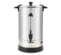 20L Catering Urn Electric Hot Water Boiler 1650W Tea Urn Stainless Steel Geepas Geepas Silver One Size