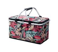20L Cool Bag, Picnic Bag, Foldable Cooling for Shopping, Insulated Bag, Large Thermal Bag, Lunch Bag, Warming Bag, Freezer Bag, Thermal Bag for Camping, Office, Barbecue, 43 x 23 x 23.5 cm (E)