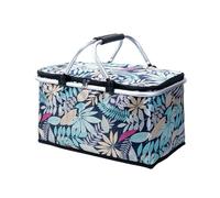 20L Cool Bag, Picnic Bag, Foldable Cooling for Shopping, Insulated Bag, Large Thermal Bag, Lunch Bag, Warming Bag, Freezer Bag, Thermal Bag for Camping, Office, Barbecue, 43 x 23 x 23.5 cm (D)