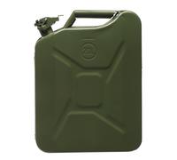 20L Fuel Oil Storage Can Metal Petrol Diesel Tank with Spout (Green)