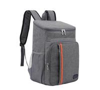 20L Insulated Portable Thermal Lunch Bag Food Box Waterproof Cooler Ice Case Camping Oxford Dinner Backpacks Icebox(Blue Gray)