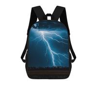20l Lightning Strikes Thunderstorms Laptop Backpack Adults 17" Lightweight Carry on Backpack for Travel Flight Waterproof Casual Daypack Work Bussiness Computer Bag for Office Commute Outdoor Sports