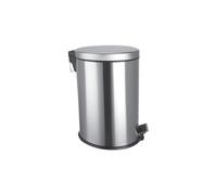 20L Metal Chrome Pedal Bin Kitchen Toilet Rubbish Hygienic Home Paper Dustbin Boxed 20 Litre Capacity Integrated Lid Organiser