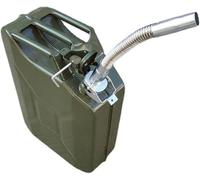 20L Metal Petrol Can Petrol Diesel Storage Can Steel Fuel Tank Can Oil Storage Diesel Tank with Spout for Storage Fuel Petrol Diesel Oil Container, Green