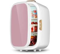 20L Mini Fridge Portable Personal Cosmetic Refrigerator With Makeup Mirror LED Light AC/DC Compact Cooler And Warmer For Car,Home,Offices,Pink