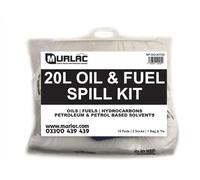 20L Oil & Fuel Spill Kit - UK Manufactured - Oil & Fuel & Hydrocarbons