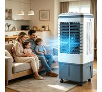 20L Portable Air Conditioners, 3 IN 1 Evaporative Air Cooler with 2 Ice Packs,3 Speeds, 3 Modes, Oscillating Swamp Coolers for Large Room, Home Office, Bedroom