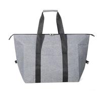20L Portable Insulated Cooler Bag That Folds Flat For Easy Storage Leakproof Design Oxford Fabric Construction For Picnics Camping And On-the-Go Meals(Grey)