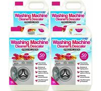 Pro-Kleen Washing Machine Cleaner and Descaler - 200 Treatments - Removes Smells Caused by Mould, Mildew and Damp 4 x 5 Litres