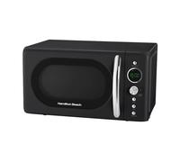 20L Retro Black Microwave Hamilton Beach Black One Size