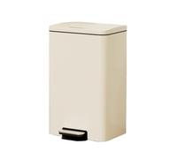 20L Soft-Close Rectangular Kitchen Trash Can with Pedal - Large Domestic Waste Bin for Home Use, Kitchen, Garbage Container, Space-Saving Design