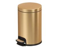 20L Stainless Steel Step Trash Can, Soft Close Lid with Removable Inner Bucket, Bathroom Waste Bin for Office Bedroom