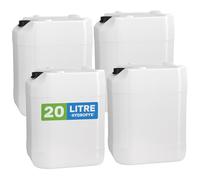20L Water Container 4 Pack - Food Safe Plastic Storage Can with Secure Cap - Stackable, BPA-Free, UN Certified - Ideal for Camping, Emergency Water Storage, Outdoor Use - 1x, 2x or 4x Pack Options