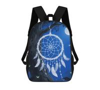 20l White Fantasy Dream Catcher Laptop Backpack Adults 17" Lightweight Carry on Backpack for Travel Flight Waterproof Casual Daypack Work Bussiness Computer Bag for Office Commute Outdoor Sports