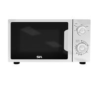 20L Microwave In White, Freestanding, Analogue Dials, 700W - SIA FAM21WH