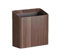 20L Wooden Trash Can Stylish Waste Basket for Bathrooms Kitchens Offices Kids' Rooms and Dorms - Walnut Finish and Eco-Friendly