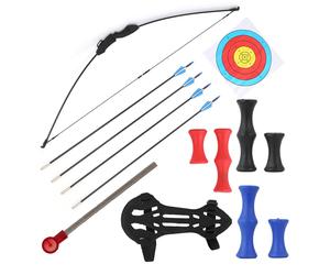 20lb Archery Takedown Recurve Bow and Arrow Set Hunting Long Bow Training Target