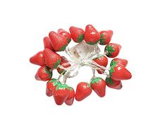 20LED Fruit Strawberry String Lights Battery Powered Indoor Outdoor Lighting Lamp for Wedding Home Birthday Garden Yard Patio Party Decorations