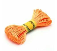 20M 1.5mm Satin Nylon Trim Cord, Rattail Cord Chinese Knot-Orange-1.5mm W x 20m L