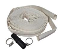 20M 2-Inch Lay Flat Lined Hose (8-24 BAR) with 2 Hose Clips + Repair Joiner - Designed for efficient Water Transfer Applications.