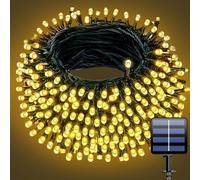 20M 200 Led Solar String Lights, Ip44 Waterproof 8 Modes Outdoor Lights For Garden Fence Pergola Wall Festive Decor