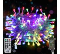 20M 200LED Christmas Lights Mains Powered,Multi-Color Connectable Fairy Lights with Plug/Remote/Timer/8 Modes,Bright Waterproof Lights Outside Indoor Garden Party Wedding Christmas Tree Decor