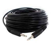 20m 3.5mm Jack Plug to Male Headphone Cable - Aux Stereo Audio Long Lead - Music Headset Player Extension