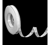 20m/65.62Feet Christmas Ribbon, White Sheer Snowflake Ribbon Wired Christmas Ribbons for Crafts Making Winter Holiday Decor, Garland, Wreath, Gift Wrapping