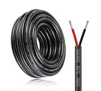 20M/65.6ft 2 * 1.5mm² Electric Cable, 16AWG Electrical Wire, 5V/12V/24V Low Voltage Extension Cable, 2 Core Outdoor Landscape Lighting Tinned Copper Wires, Flexible High Temperature Resistant Cable