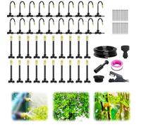 20M/65.6Ft Adjustable Garden Watering System Kit - 2025 New Irrigation System with Bendable Nozzle for Outdoor Plants, Lawn & Garden Use (20M)