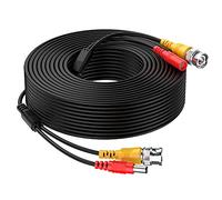 20M / 65FT CCTV Extension Cable - 2-in-1 BNC Video & Power Lead - CCTV Camera Cable for Home Security Systems - BNC Extension Cable for Power Connection