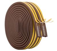 20m / 66FT Sealing Tape for Doors, Door Seal Doors Windows Self Adhesive Rubber Foam Seal Strip Sound Insulation Weatherstrip Sealing Tape Self Adhesive