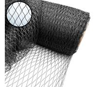 (20m, 7m) Black Anti-Bird Netting | Mesh Net for Fruit & Vegetable Cages, Plant/Flower & Crop Protection | Various Widths & Lengths