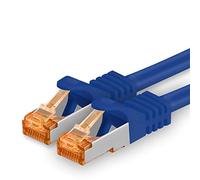 20m - Cat.7 network cable blue - 1 piece Gigabit Ethernet LAN cable 10000 Mbit s patch cable Cat7 cable S FTP PIMF shielding LSZH Cat.7 raw cable Rj45 plug Cat 6a - 1 x 20 meters