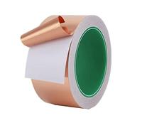 20M Copper Foil Tape Slug Repellent Tape, 50mm Wide Self Adhesive Dual Conductive Snail Barrier Copper Tape for Shielding & Guitar Repairs, Grounding, Paper Circuits, Stained Glass, DIY Crafts