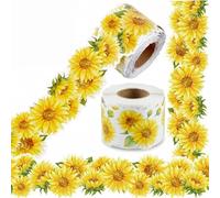 20m Display Borders for Classrooms, Sunflower Bulletin Board Borders, Green Leaf Floral Classroom Decoration, Nature Theme School Display Border for Walls, Notice Boards (Sunflower)