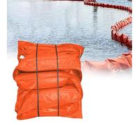 20m Float Type Oil Containment Boom, Flood Barrier, Heavy Duty Reusable Containment Barrier, Sun Protection, PVC Water Surface Garbage for Ports, Rivers & Emergency Response