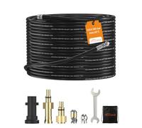 20M High Pressure Washer Drain Pipe Hose Cleaning Kit for karcher K2-K7 | 1/8 Inch Connect Sewer Jetting Hose Compatible with Karcher K2-K7 & Bosch AQT & Lavor , High Pressure Drain Unblocker
