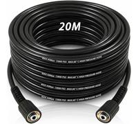 20M Kink Resistant M22 Jet Wash Extension Hose with Brass Thread Fitting, 5800 PSI High Pressure Washer Hose,M22-14mm Female Power Washer Replacement Hose for Most Brands